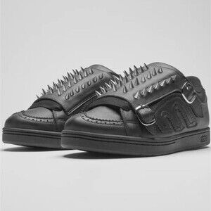 ETNIES Skate Shoes Hardwired Kingpin Spikes Sneakers Buckles Punk Sz 8.5/10 NEW